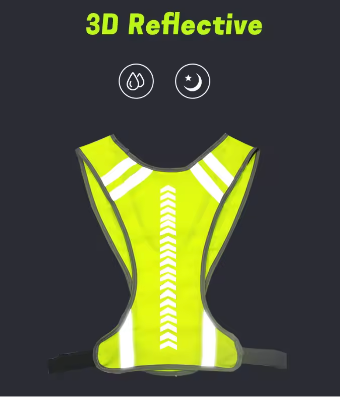 Chaleco reflectante para motociclista – Alta visibilidad