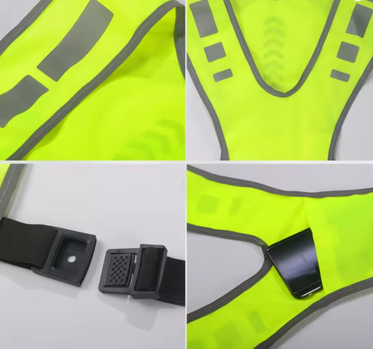 Chaleco reflectante para motociclista – Alta visibilidad